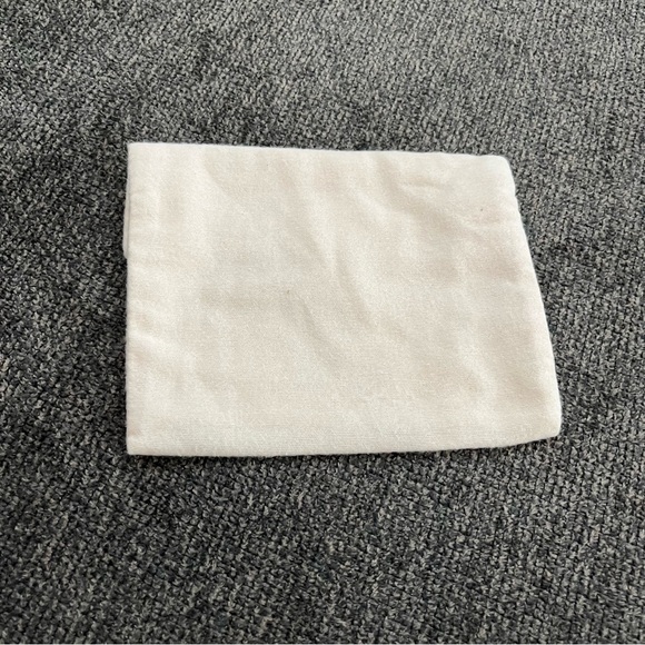 Jimmy Choo Dust Bag Off White Mini Storage Cover Fold Jewelry 6” X 5” - Picture 5 of 7